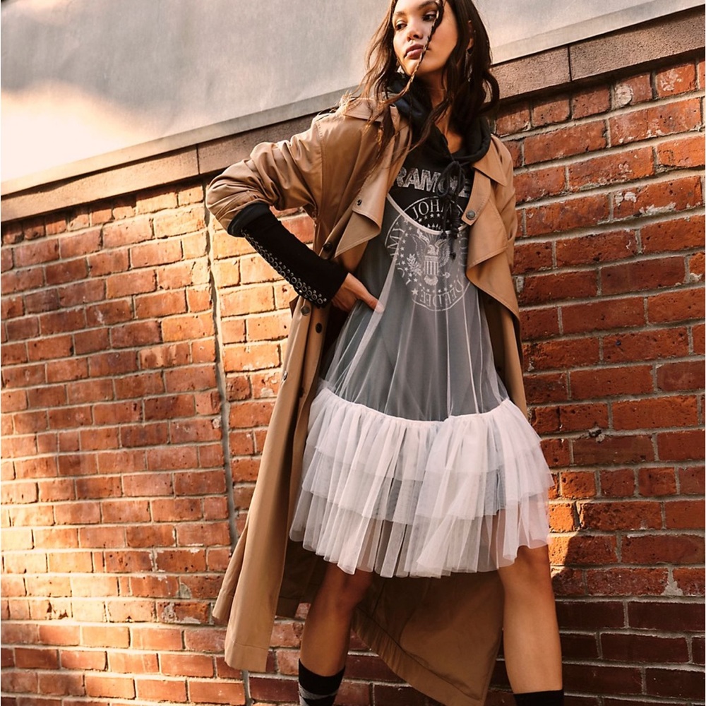 Free People Soho Rain Trench Coat
